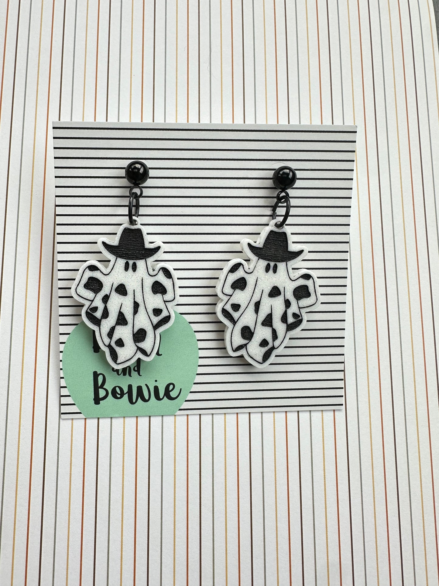 Cowboy Ghost Earrings