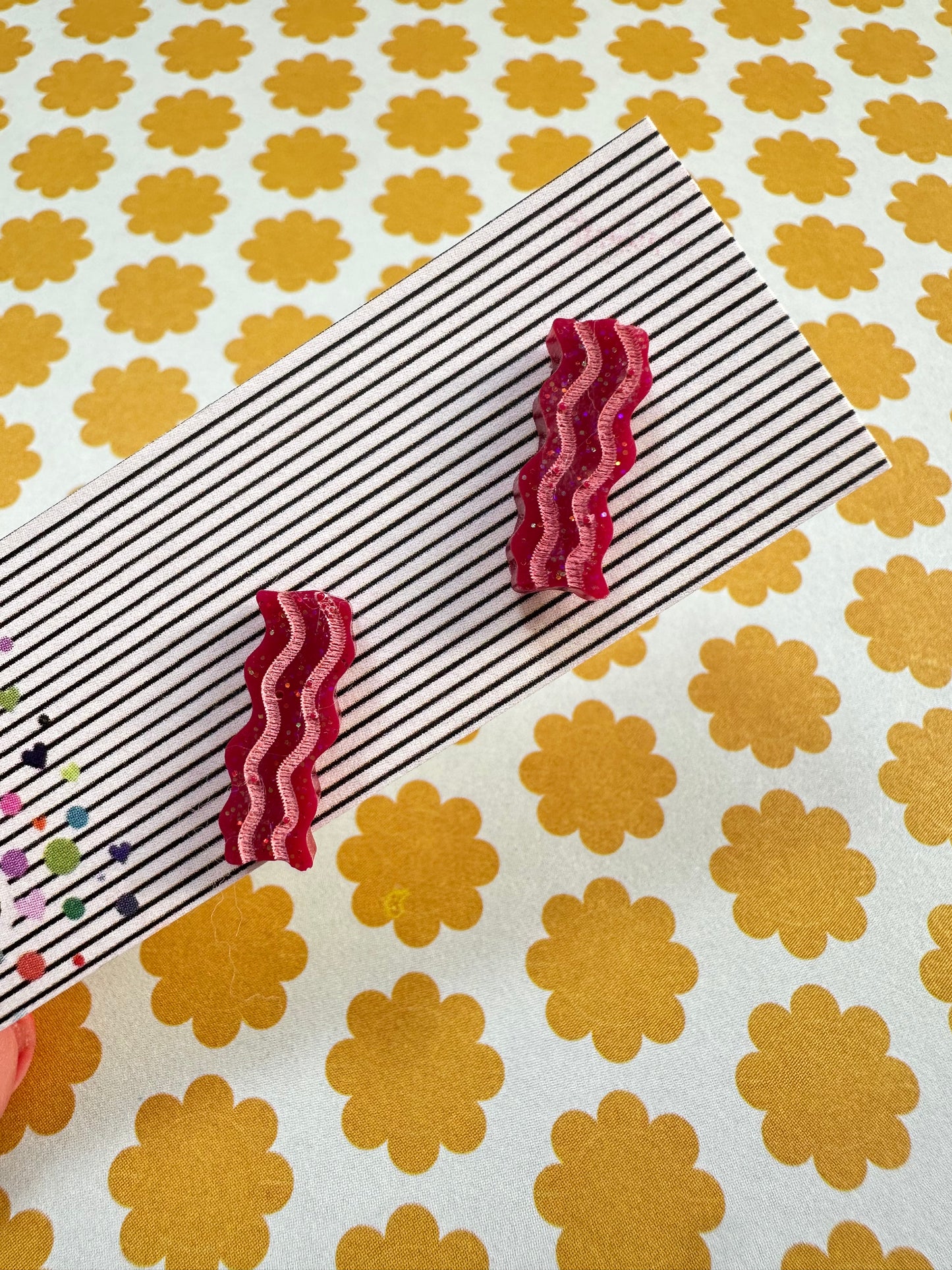 Bacon Stud Earrings