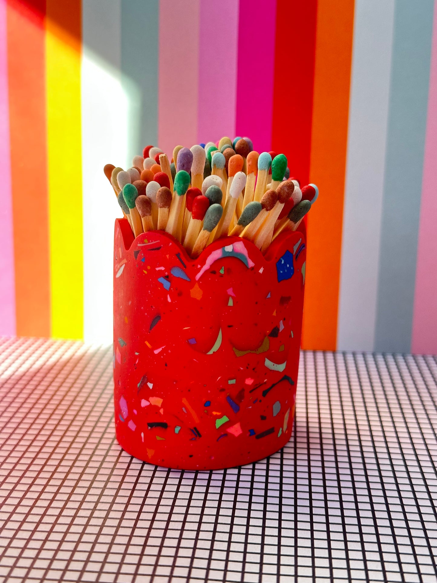Res Terrazzo Jesmonite Matchstick Holder