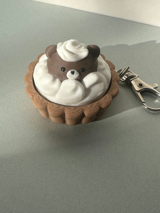 Bear-y Tart Fidget Clicker Keychain - Clicky