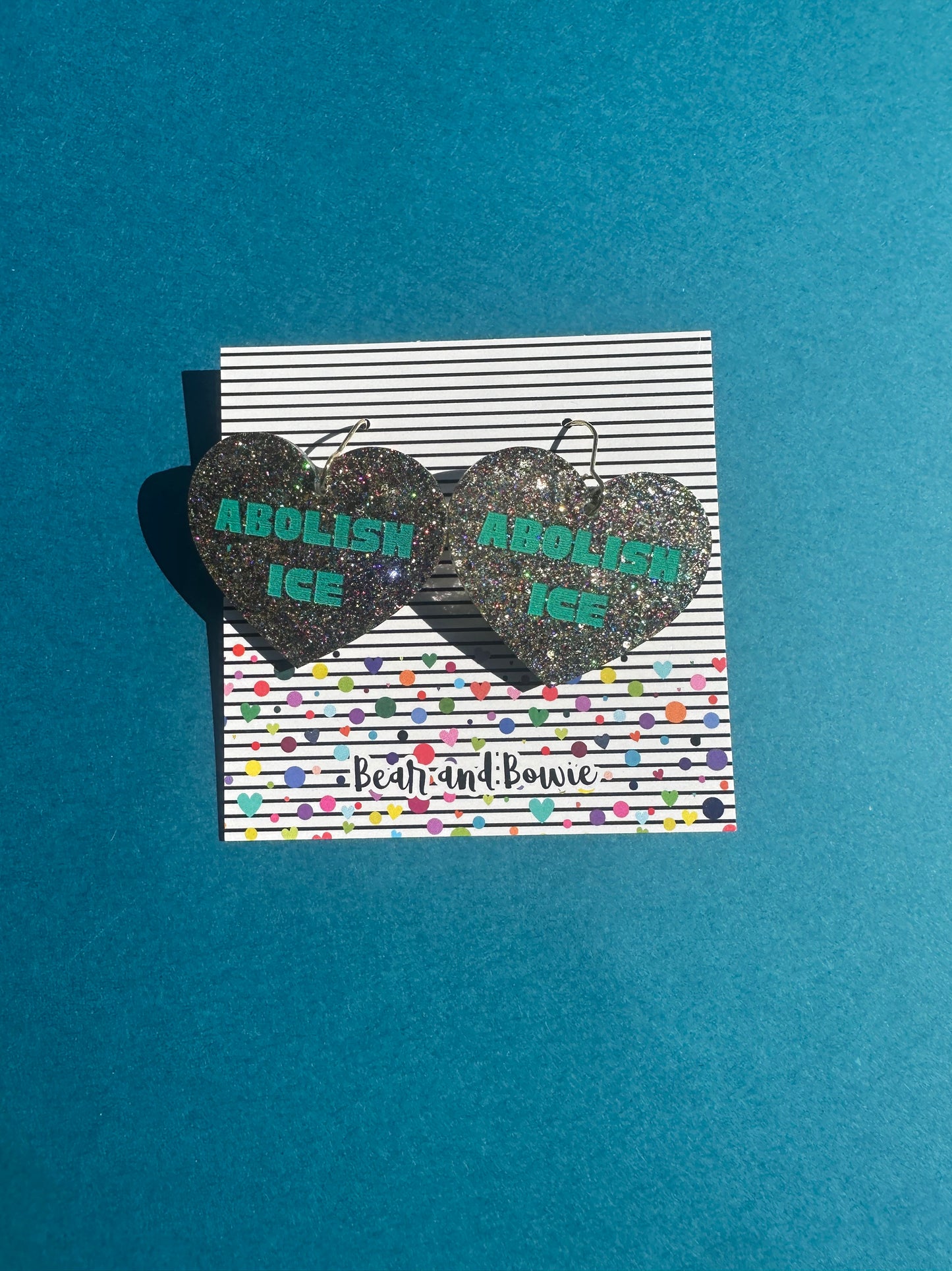 Abolish Ice Glitter Earrings