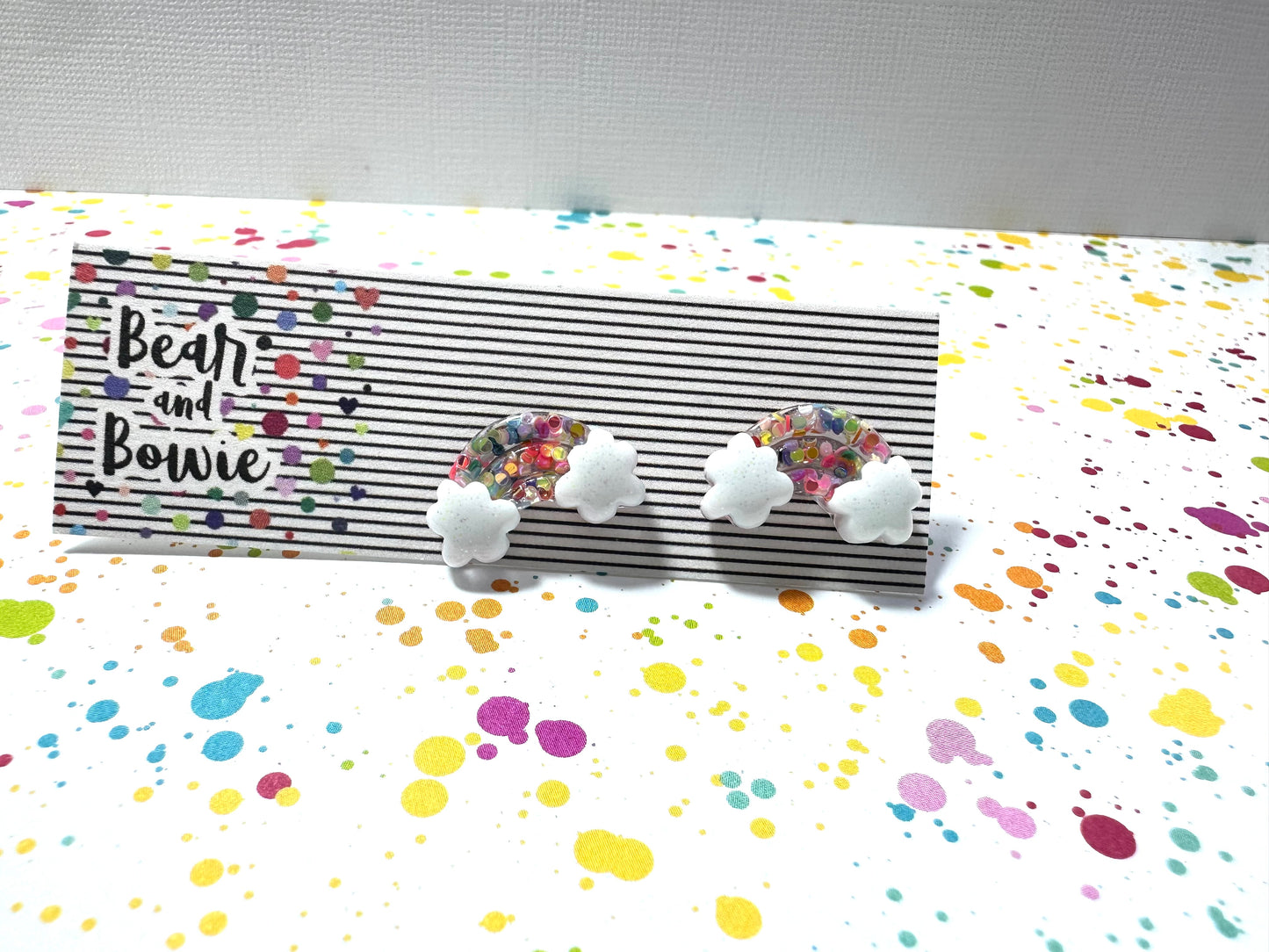 Rainbow Stud Earrings