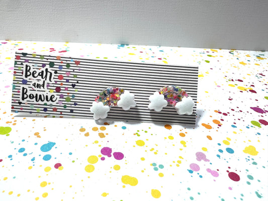 Rainbow Stud Earrings