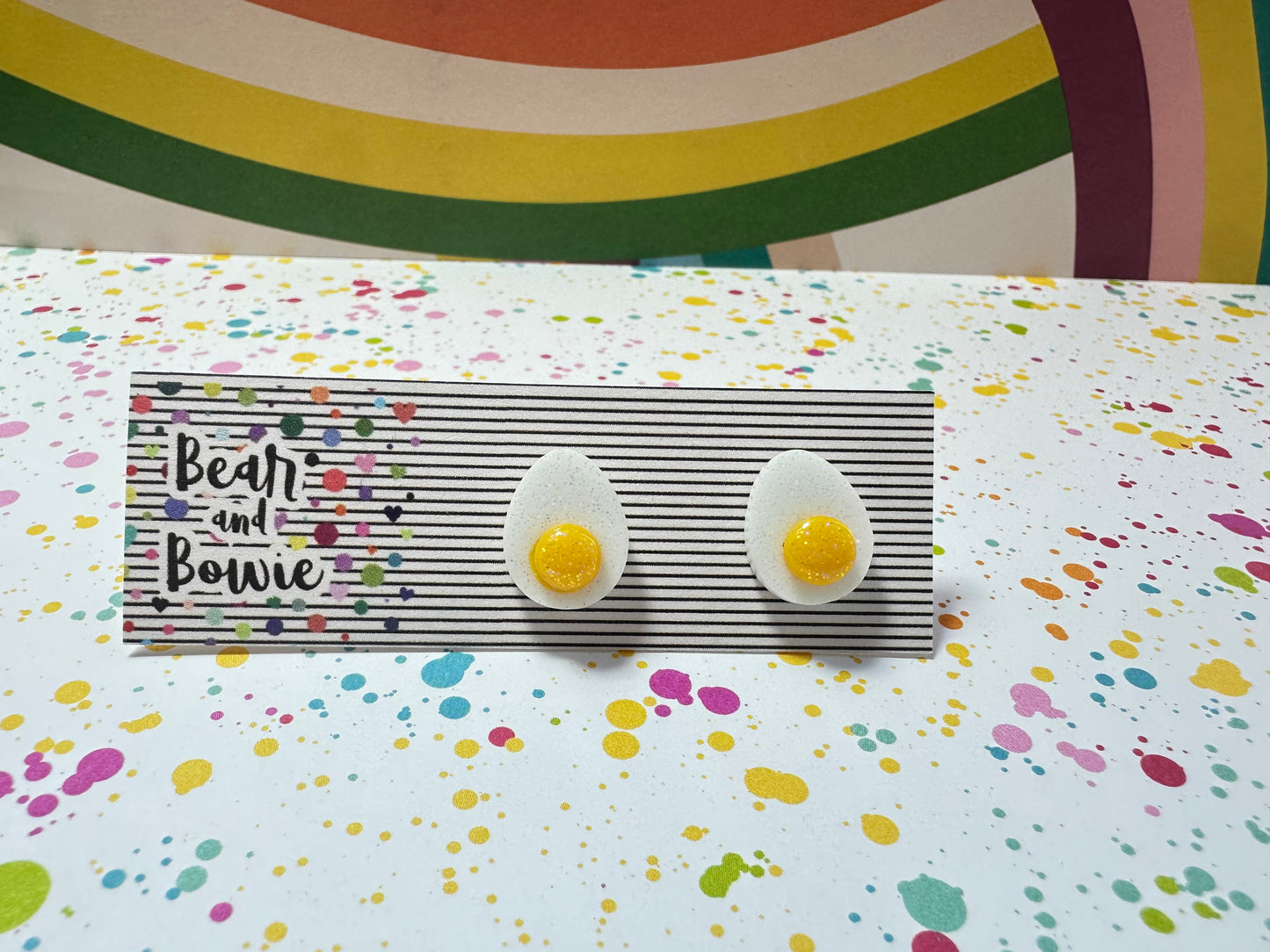 Deviled Egg Stud Earrings