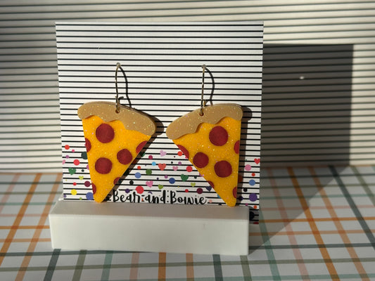 Pizza Dangle Earrings