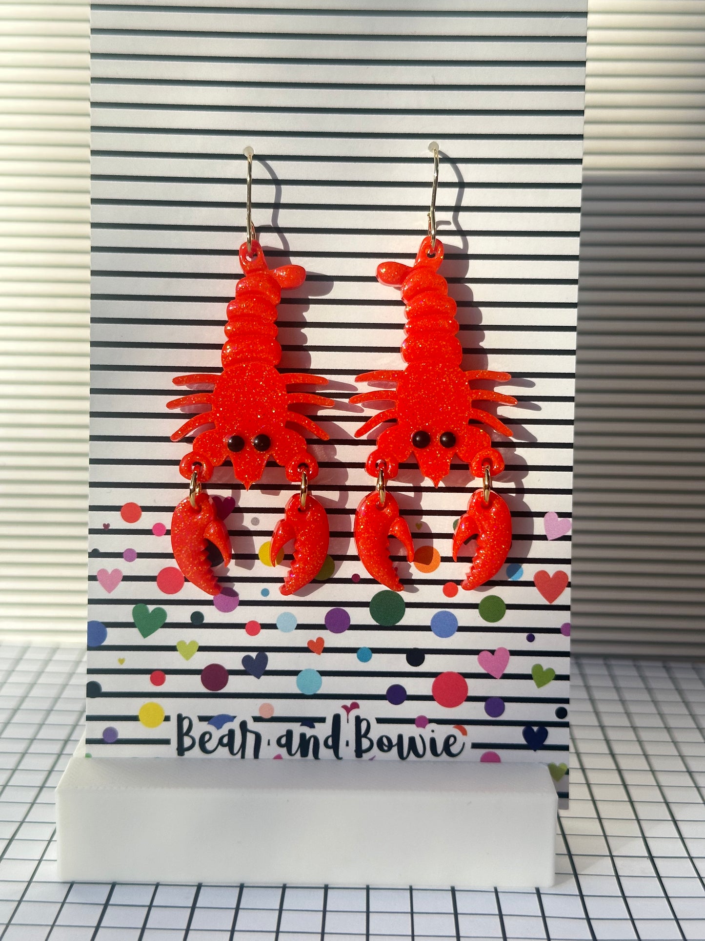 Lobster Dangle Earrings