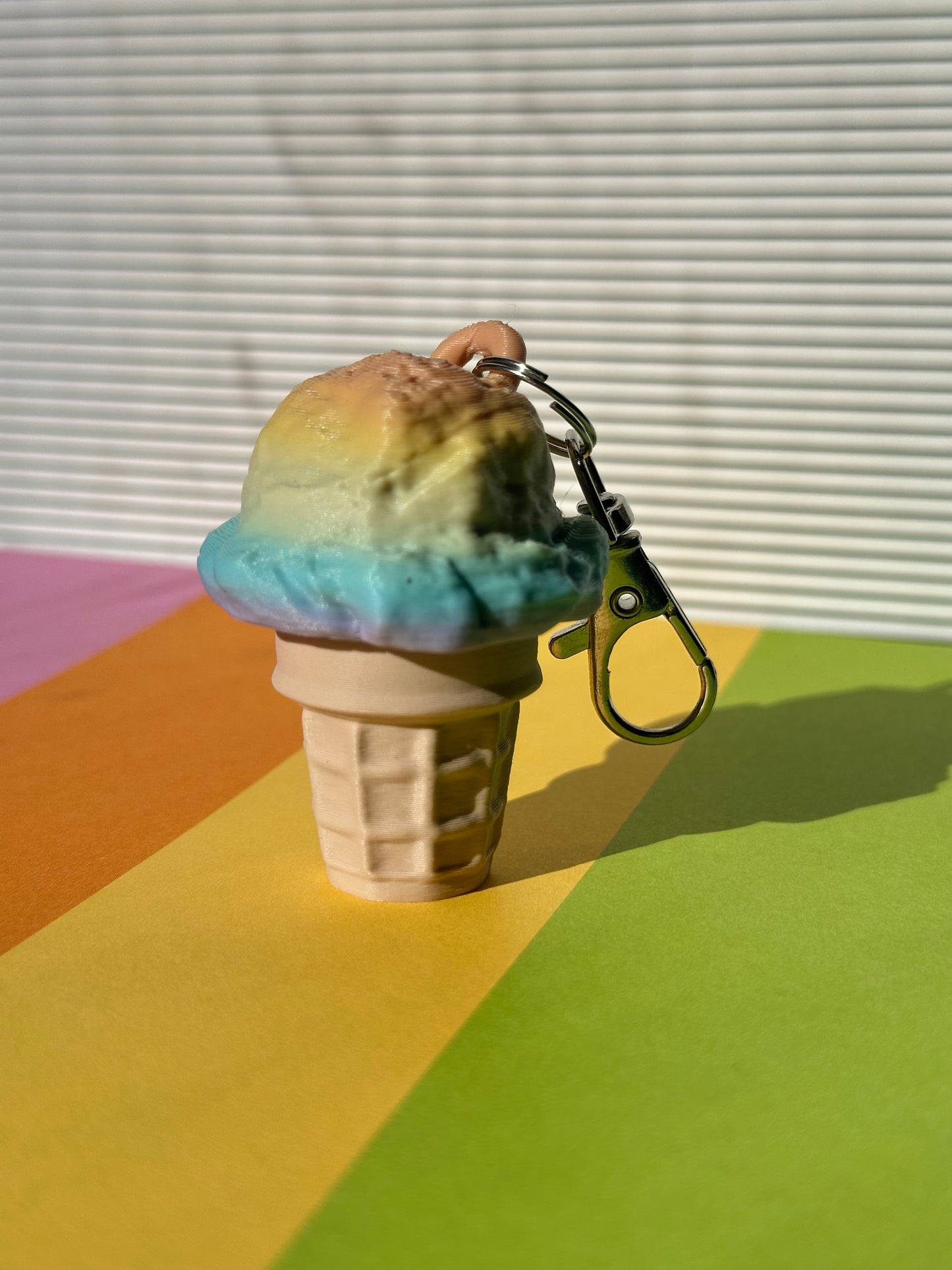 Rainbow Ice Cream Fidget Clicker - SILENT and CLICKY