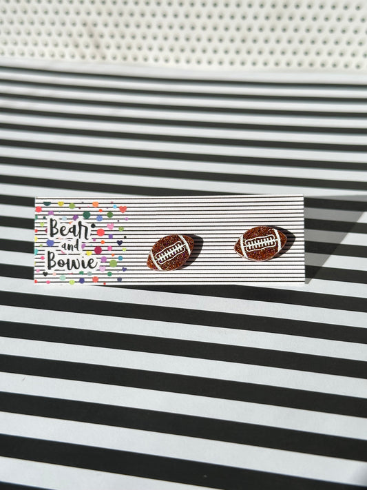 Football Stud Earrings