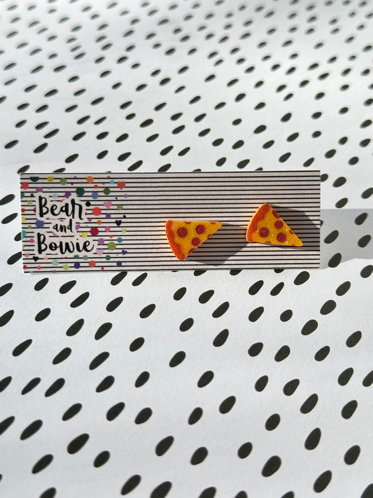 Pizza Stud Earrings