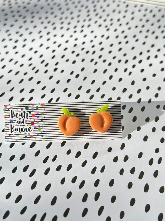 Peach Stud Earrings