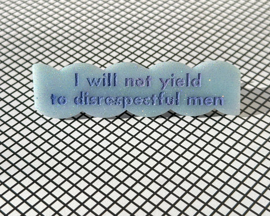 Disrespectful Men Hair Clip